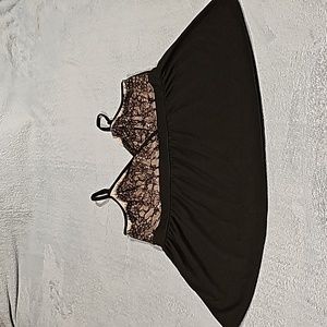 Lace detail black tank top from Torrid